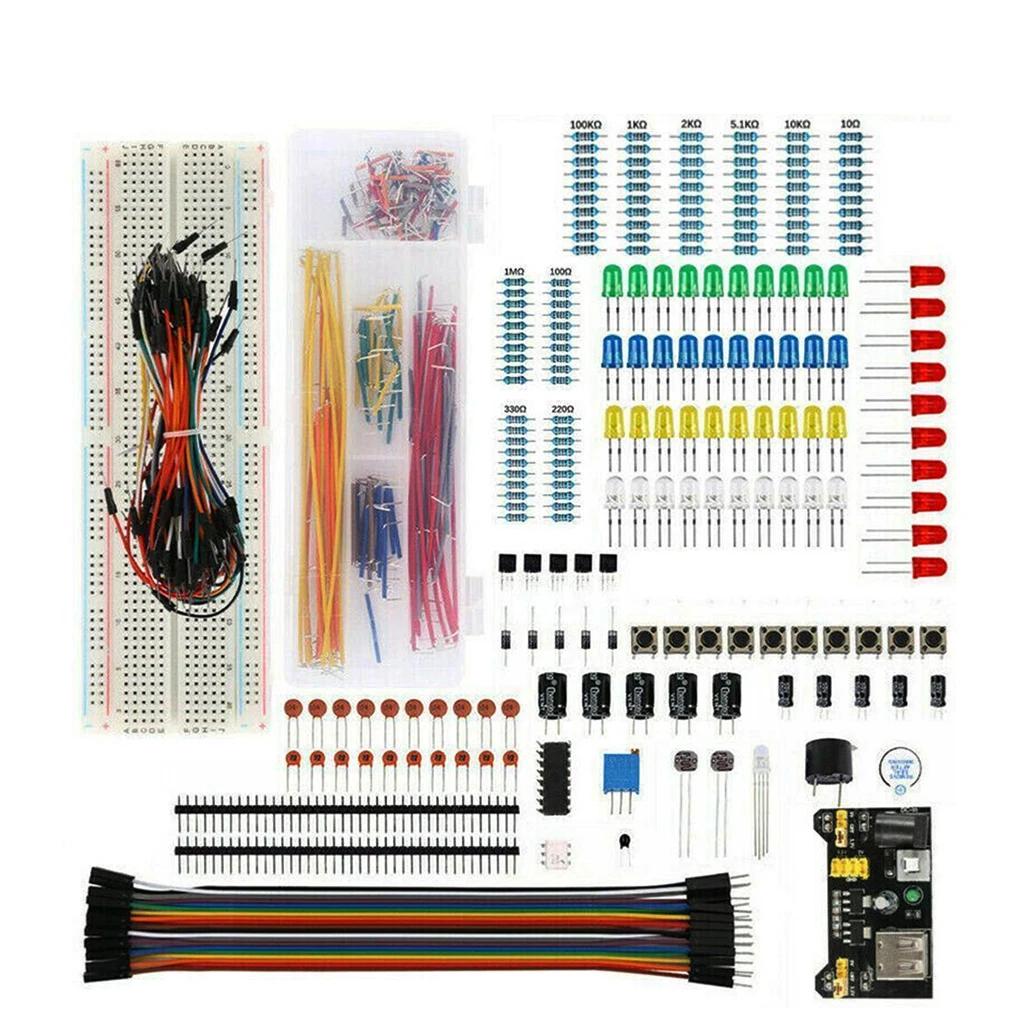 DIY Project Starter Kit For Arduino UNO R3 Kit Electronic DIY Kit Electronic Component Set With Box 830 Tie-points Breadboard