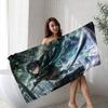 A-Attack O-On T-Titan Levi Ackerman Microfiber Beach Towel Absorbent Quick Dry Soft Yoga Swimming Resort Mountain Climbing Towel