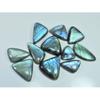 Natural Labradorite Green Multi Fire Fancy Cabochon Loose Gemstone 11Pcs Lot LL-1114