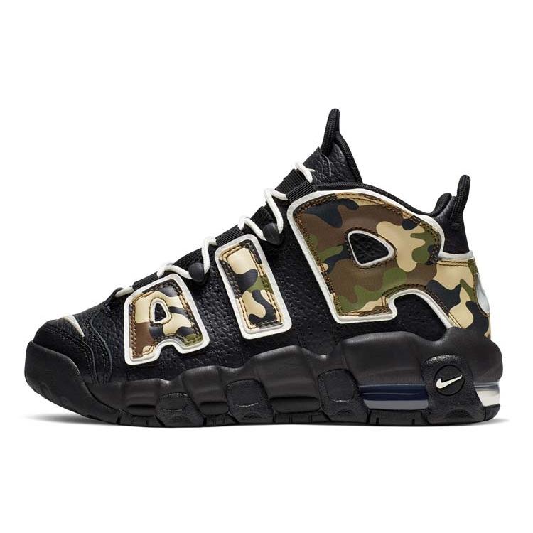 (GS) Nike Air More Uptempo QS Camo Kids CJ0930-001 EU 36.5