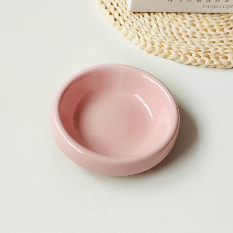 Neck Protection High Foot Cat Food Bowl Durable Cat Drinking Water Bowl Ceramic Cat Bowl Kittens Feeding Bowl Pet Supplies