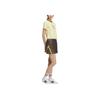 adidas Originals Retro Sport Camp Crop Fitted Round Neck Fashion Soft Versatile Short Sleeve Regular T-Shirt Women Tops Powder-Yellow JX6571