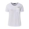 T-shirt Casual in Puro Cotone da Uomo con Stampa Gatto Cartone Animato Estate