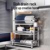 3-Tier Aluminum Countertop Dish Drying Rack