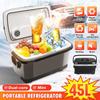 220V 12V 45L Car Fridge Portable Refrigerator 45L Mini Fridge Auto Fridge Freezer RV Van Truck Travel Cooler Heater Home Use