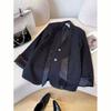 Women Black Blazer Autumn Slim Fit Stylish Office Jacket Fashionable Tailored Suit for Casual Wear