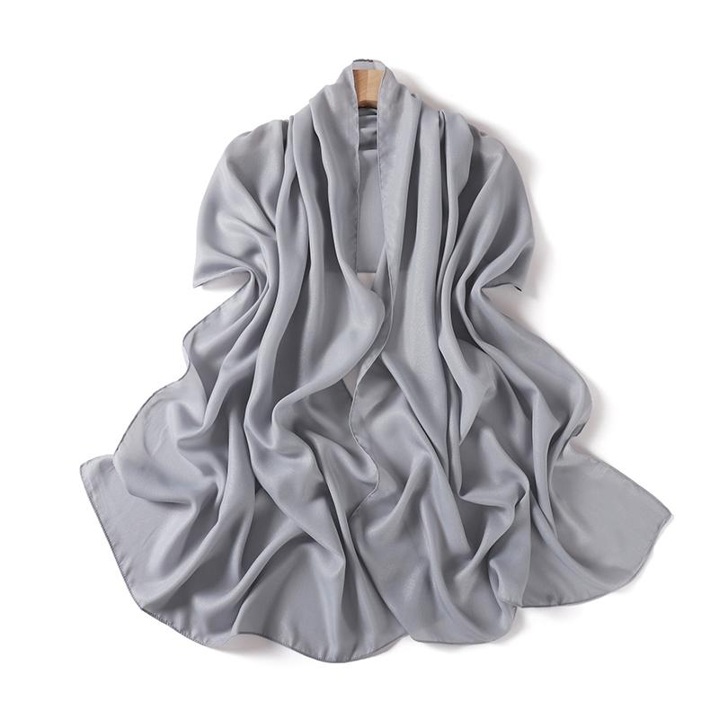 Muslim Chiffon Hijab Scarf for Women Solid Color Square Head Wrap Scarves Jersey Hijabs Islamic Turban Headband Shawl 180*70cm