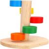 Colorful Small Animal Toy Wood Chew Climbing Toy Cute Pet Climbing Ladder  Cage Enrichment