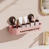 Plastic Bathroom Shelf Punch Free Wall Shower Shampoo Rack Makeup Organizer  Bathroom
