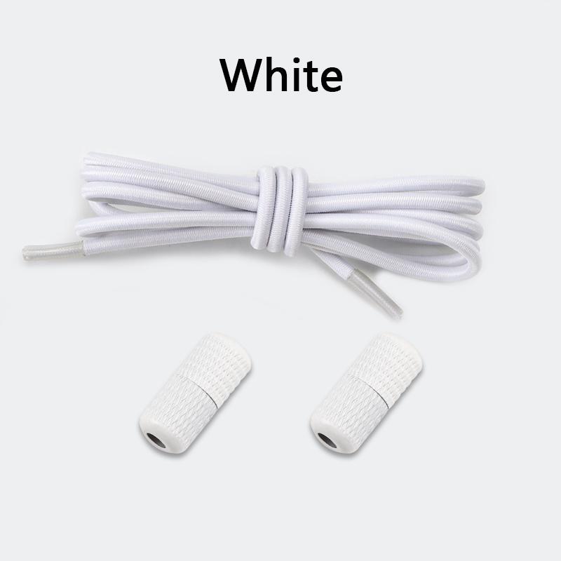 Rubber Elastic Laces No Tie Shoe Laces Shoes Round Shoelaces for Sneakers Without Ties Kids Adult Quick Shoe Lace Rubber Bands