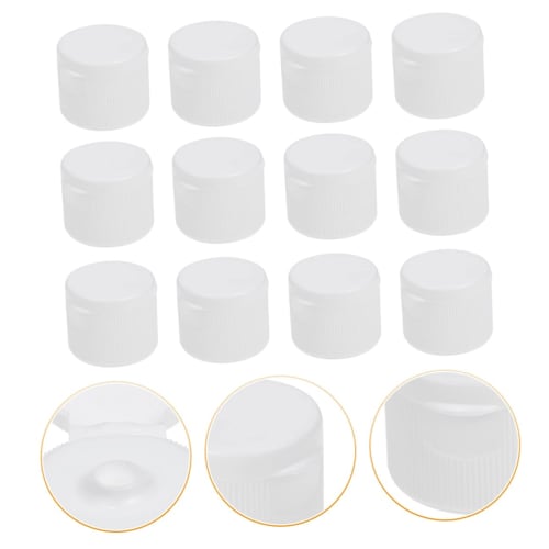 Sosoport Replacement Water Bottle Caps, 40-Pack, Plastic Caps for Soda Bottles, 28mm Sports Bottle Lids
