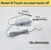 AC 110V-220V Hidden Partition Invisible touch dimmer Under cabinet Kitchen Glass Stone Wood touch sensor switch