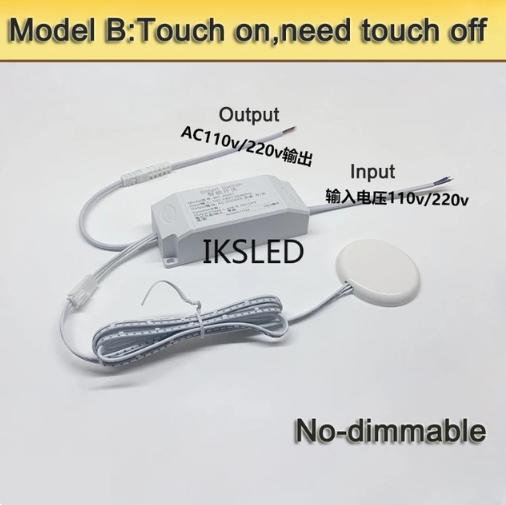 AC 110V-220V Hidden Partition Invisible touch dimmer Under cabinet Kitchen Glass Stone Wood touch sensor switch