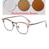 Anti Blue Rays/Photochromic Square Myopia Glasses Outdoor Shade Anti-Uv Short-Sight Prescription Eyewear 0 -0.5 -0.75 To -6.0