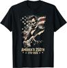Camiseta del 4 de Julio Abraham Lincoln Tocando la Guitarra 250 Aniversario