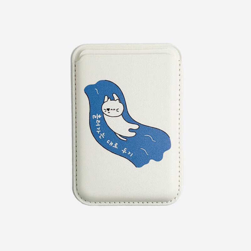 Let It Flow MagSafe Leather Card Wallet