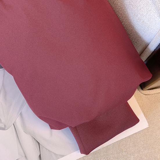 Women Winter Cotton Coat Thickened Padded Solid Color Stand Collar Neck Protection