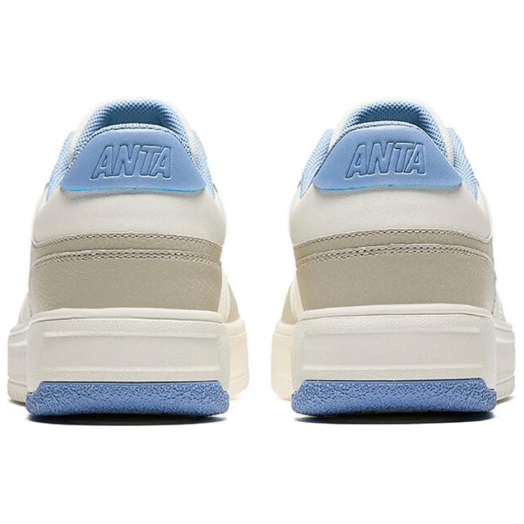 Anta Bamboo Break Comfortable Trendy Slip Resistant Shock Absorbing Low Top Skate Shoes Men Sneaker White Brown Blue 112518012-5