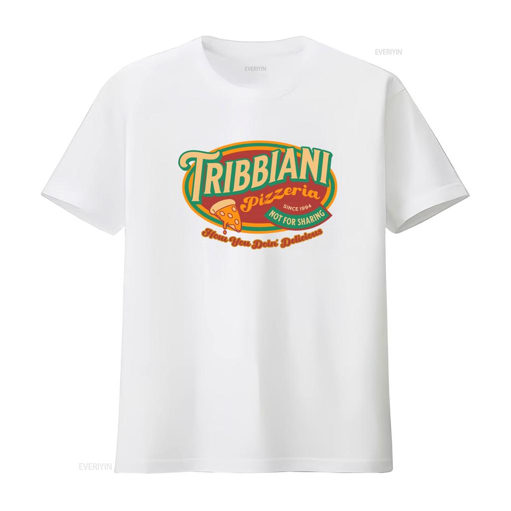 Tribbiani Pizzeria T Shirt Friends Inspired 90s TV Show How You Doin Nostalgia Pizza Slice Print vintage Washed