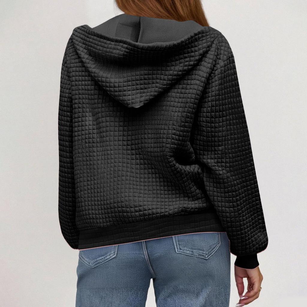 Hoodie for Women Hooded Sweatshirt Button Hoodies Comfy Jackets With Pocket