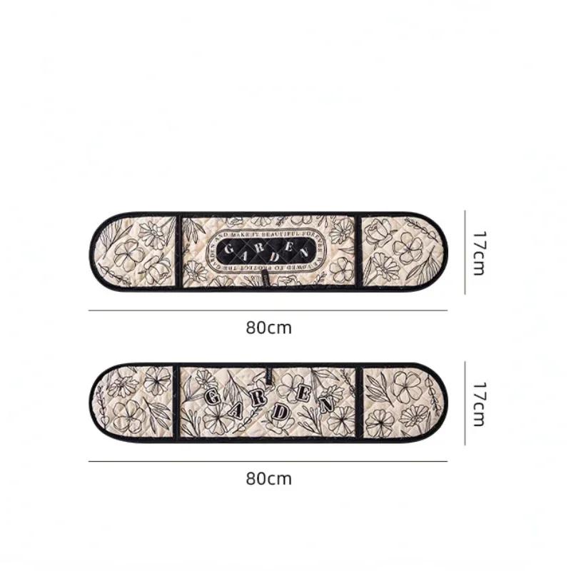 1 pz Guanti da Forno Microonde Cottura BBQ Guanto Integrato Cotone Lino Presine Resistenti al Calore Antiscivolo Utensili da Cucina