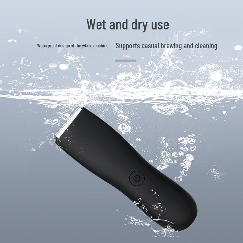 Waterproof Electric Body Hair Trimmer for Men - Armpit & Pubic Shaver