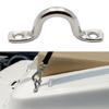 8pcs/10pcs Tie Down Anchors Point Stainless Steel Tie Down Eye Straps Kayak Deck Loop with Screw Marine Boat Top Pad Eye