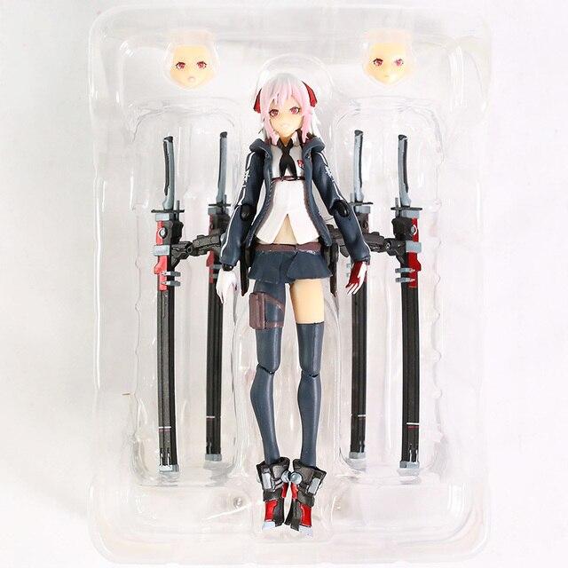 15cm Figma  Heavily Armed High School Girls Anime Figure Liu Pvc Action Figure Toy Game Statue Collection Model Doll Gift