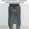 Heated Insulated Polyester Fabric Leg Cover for Motorcycle Waterproof Design Windproof Apron Commuters Gear Quick Install