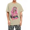Karol G With Red Hair Bichota Heart T-Shirt Men Fashion 100% Cotton Tee Shirt Crewneck Short Sleeve T Shirt Plus Size Clothing