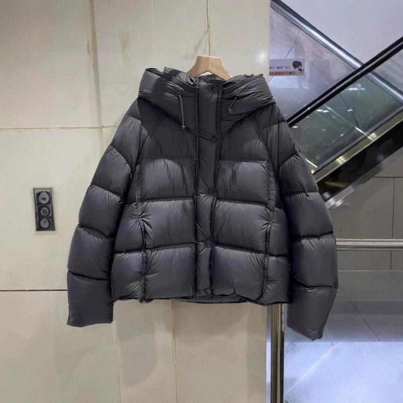 Puff cotton-padded clothes women's winter new short hooded loose bread clothes warm cotton-padded jacket