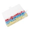 80Pcs Right Angled Spade Connectors Set With Crimping Tool for 22 10AWG Wire Nylon Insulated Flag Terminals Assortment