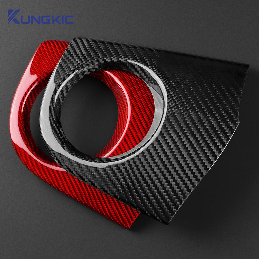 Real Hard Carbon Fiber Sticker For Fiat 500 2008-2025 Abarth 595 695 2012-2025 2025 2025 RHD Car Driver Side Air Outlet Panel