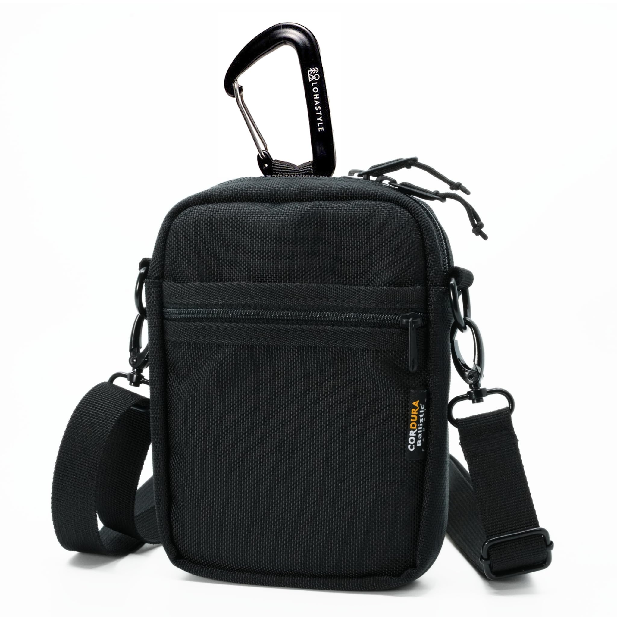 

Чехол для смартфона из баллистического нейлона CORDURA, водоотталкивающий чехол для гаджета PADDLE, черный [LOHASTYLE] для мужчин