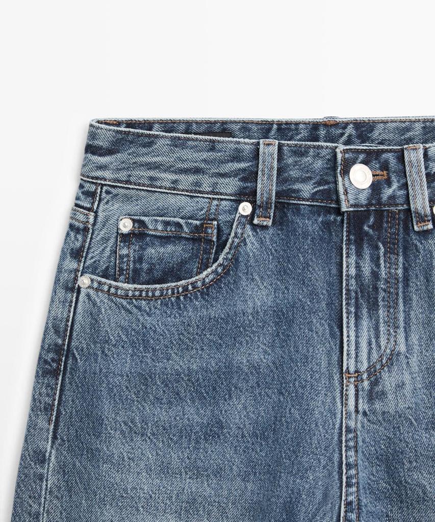 Masimodutti Mid-Waisted Straight Fit Jeans