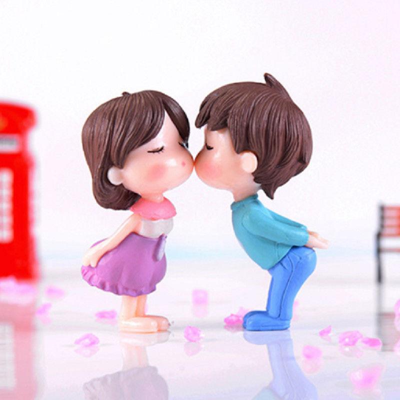 

1 Пара Маленькі Закохані Мініатюрний Ландшафт DIY Прикраса Декор для Дому Саду Лялькового Будиночка Подарунок фіолетовий