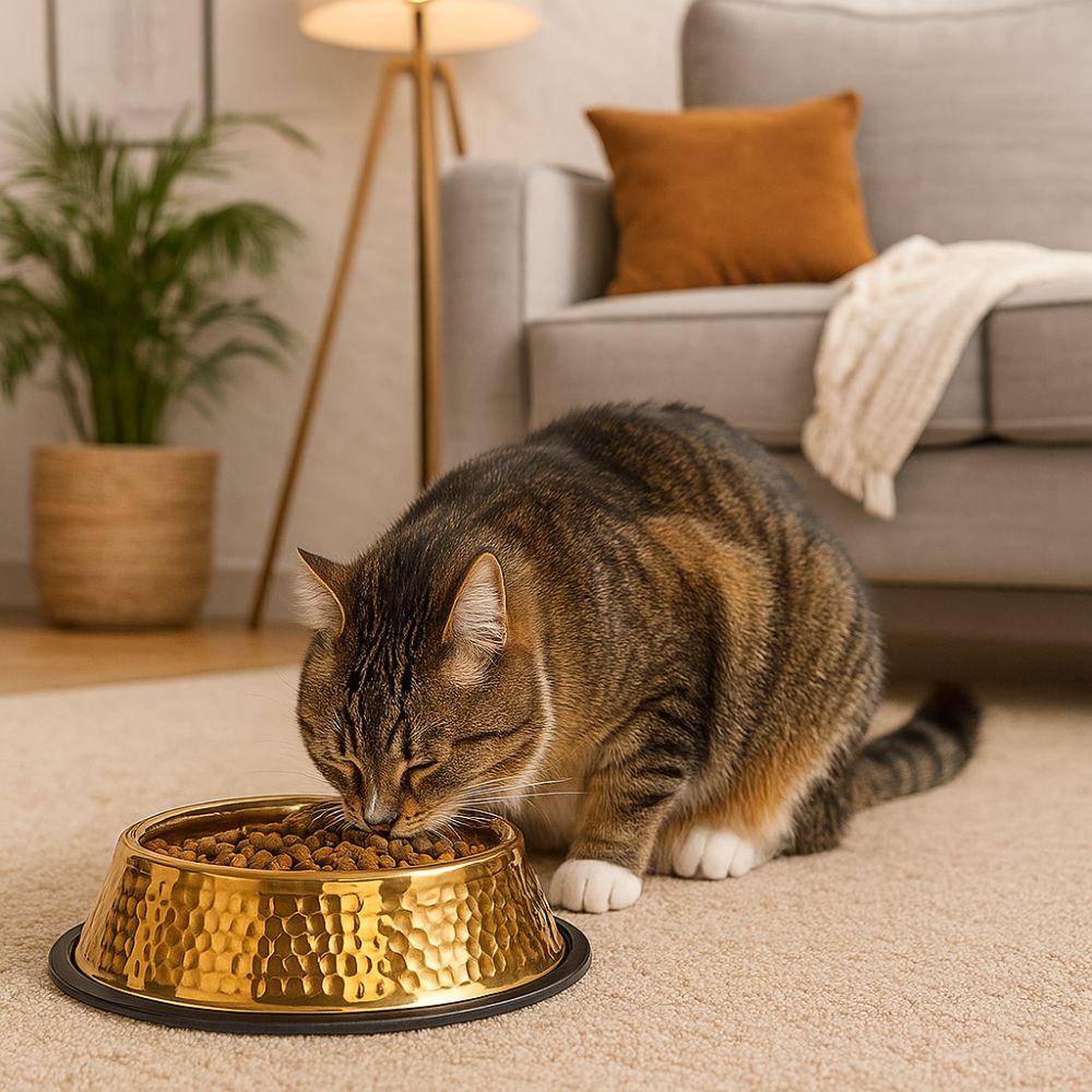 Large Capacity Pet Feeding Bowl Stainless Steel Cat Food Dish Dog Water Food Bowl  for Feeding