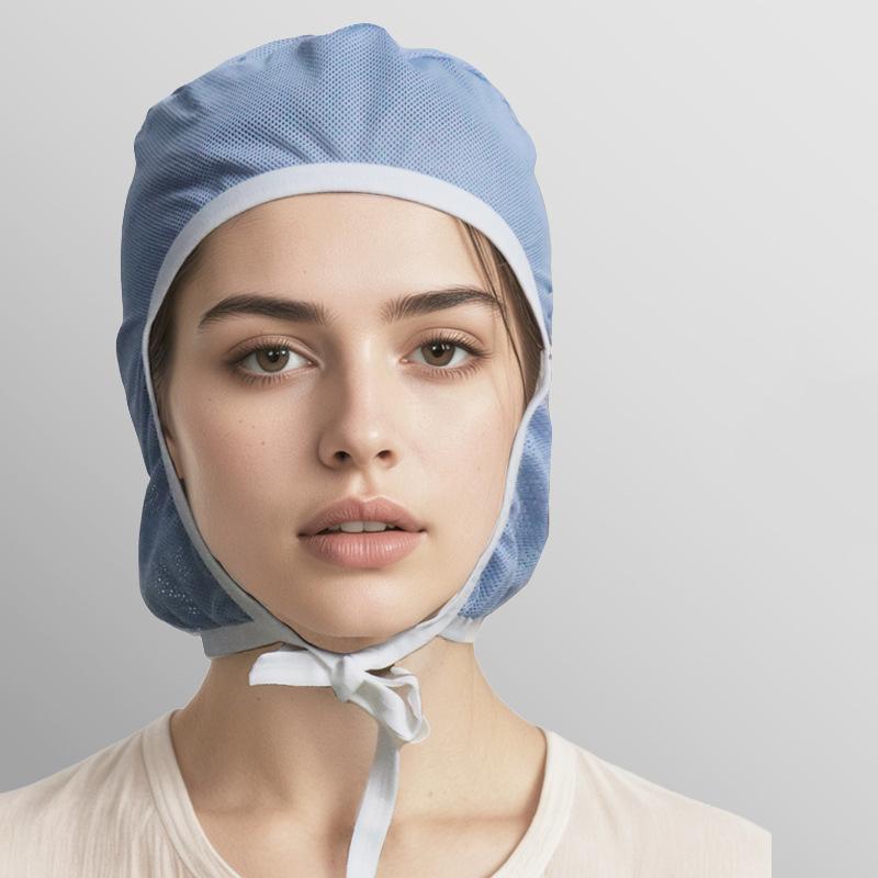 Food Processing Work Cap Factory Workshop Work Cap Anti-Hair Loss Food Factory Dust Cap Mesh Cap