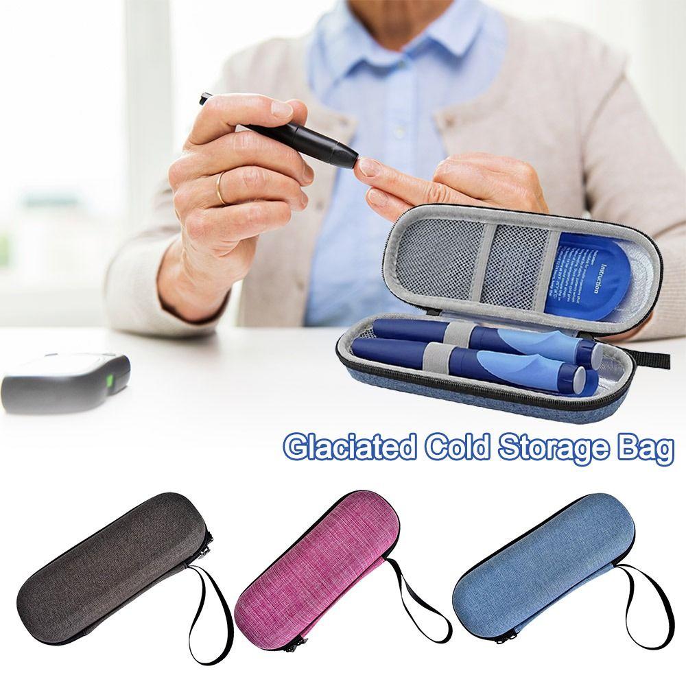 Portable Insulin Cooling Bag Glaciated Cold Storage Bag Medicine Travel Pocket Cooler Pen Bag Pack Drug Freezer for Diabetes