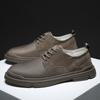 High Quality Men's Casual Leather Shoes Outdoor Antiskid Cricket Shoes Autumn And Winter Comfy Lightweight Driving Shoes