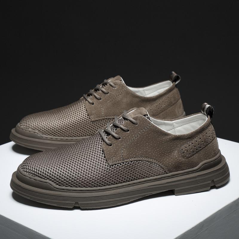 Mode Hochwertige Herren Freizeit Lederschuhe Outdoor Rutschfest Cricket Schuhe Mode Herbst Und Winter Bequem Leicht Fahrschuhe