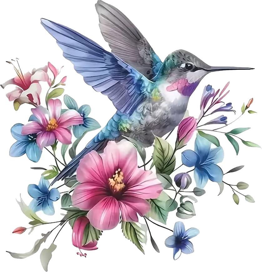 QT2099#15cm Vibrant Hummingbird Vinyl Car Decals for Windows, Bumper, Exterior Decorative Accessories, Blocking Scratches Stickers