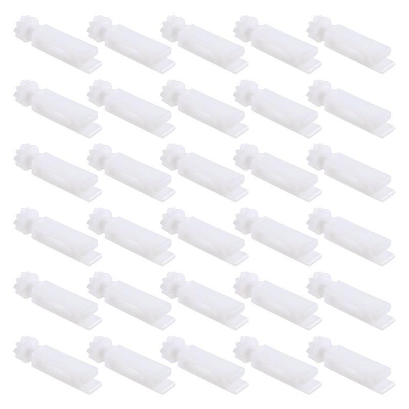 

M-Modern-30Pcs Vertical Blind Stem Replacement White Stems For Vertical Window Blind Vertical Blind Carrier Stem білий