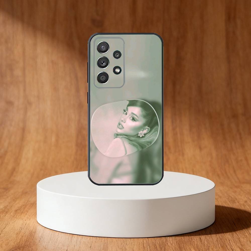 Ariana Grandes Phone Case For Samsung S25,S24,S21,S22,S23,S30,Ultra,S20,Plus,Fe,Note,10,9,5G Black Cover