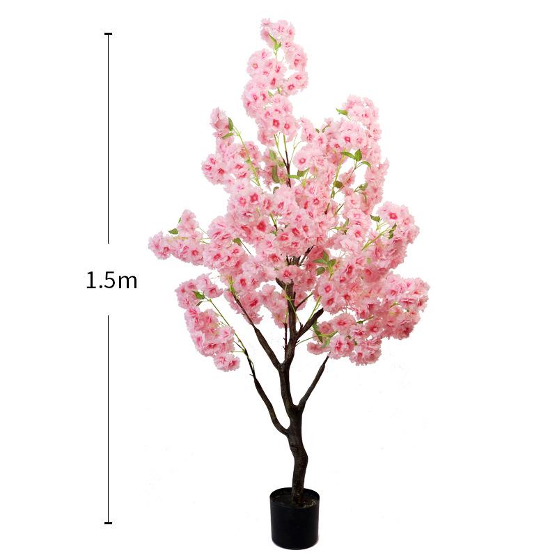 Large Artificial Cherry Blossom Tree for Indoor Display and Landscape Decoration