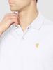 Admiral Golf ADMA240 Leaf Embossed Short Sleeve Polo Size L Men's Shirt, White,