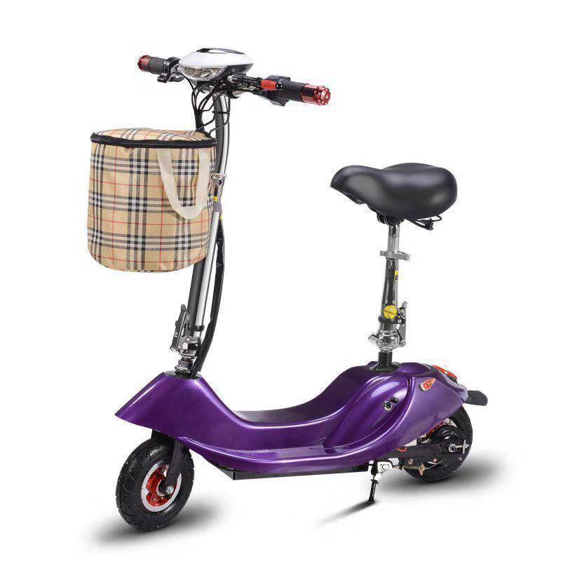 Little Dolphin Folding Electric Scooter: Two-Wheel Lithium Battery Commuter Bike for Teens