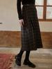 Peulaudeumali Pm_Check Pattern High Waist Tweed Skirt_Black