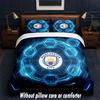 Manchester City Design Sengetøy Sengetøysett 1 Dynetrekk + 2 Putevar Mykt Pustende Husholdnings Sengetøy