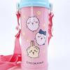 Chiikawa Stainless Steel Sports Water Bottle, Direct Drinking, One-Touch Design, Insulated, 800ml, Dance Set (Water Bottle, Name Sticker)
